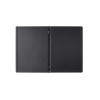 Porta Menu GOURMET24 22,7x32 cm (A4) - solo elastico - scritta menu bassorilievo - colore NERO