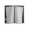 Porta Menu 17,4x31,8 cm (4RE) etichetta PATCH naturale "menu" 2 buste (4 facciate) elastico nero FASHION MARRONE COCCODRILLO