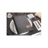 menu holder 23,2x31,8 cm (A4) natural PATCH label "menu" 2 envelopes (4 sides) elastic FASHION BLACK KROKO