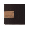 menu holder 16,5x23,1 cm (GOLFO) natural PATCH label "menu" 2 envelopes (4 sides) elastic FASHION BROWN CROCODILE