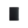 Porta Menu 16,5x23,1 cm (GOLFO) etichetta PATCH naturale "menu" 2 buste (4 facciate) elastico nero FASHION NERO STRUZZO