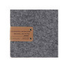 menu holder 23,2x31,8 cm (A4) PATCH label "personalized" (min. 18 pcs) 2 envelopes (4 sides) elastic GO-GREEN GREY