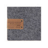 Porta Menu 23,2x31,8 cm (A4) etichetta PATCH "personalizzata" (minimo 18 pezzi) solo elastico nero GO-GREEN GRIGIO