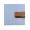 menu holder 23,2x31,8 cm (A4) PATCH label "menu" 2 envelopes (4 sides) elastic JUTE SKY BLUE