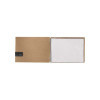 menu holder 31,7x23,1 cm (A4 HORIZONTAL) PATCH label "menu" 2 envelopes (4 sides) elastic ECOMODA NATURAL 0.6