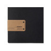 menu holder 17,4x31,8 cm (4RE) PATCH label "menu" 2 envelopes (4 sides) elastic ECOMODA BLACK 0.6