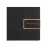 menu holder 23,2x31,8 cm (A4) PATCH label "menu" 2 envelopes (4 sides) elastic ECOMODA BLACK 0.6