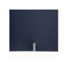 menu holder 17,4x31,8 cm (4RE) "personalized" METAL label (min. 18 pcs) 2 envelopes (4 sides) elastic JUTE BLUE