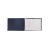 menu holder 31,7x23,1 cm (A4 HORIZONTAL) "personalized" METAL label (min. 18 pcs) 2 envelopes (4 sides) elastic JUTE BLUE