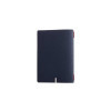 menu holder 16,5x23,1 cm (GOLFO) "personalized" METAL label (min. 18 pcs) 2 envelopes (4 sides) elastic JUTE BLUE