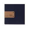 menu holder 23,2x31,8 cm (A4) PATCH label "personalized" (min. 18 pcs) 2 envelopes (4 sides) elastic JUTE BLUE