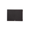 Porta Menu 31,7x23,1 cm (A4 ORIZZONTALE) etichetta METAL STANDARD "menu" 2 buste (4 facciate) elastico rosso JUTA BICOLOR