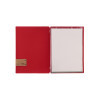 Porta Menu 23,2x31,8 cm (A4) etichetta PATCH "menu" 2 buste (4 facciate) elastico rosso JUTA BICOLOR