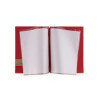 Porta Menu 23,2x31,8 cm (A4) etichetta PATCH "menu" 2 buste (4 facciate) elastico rosso JUTA BICOLOR