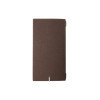 Porta Menu 17,4x31,8 cm (4RE) etichetta METAL "personalizzata" (minimo 18 pezzi) solo elastico nero ECOMODA MARRONE sp. 0.6