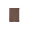 Porta Menu 23,2x31,8 cm (A4) etichetta METAL "personalizzata" (minimo 18 pezzi) solo elastico nero ECOMODA MARRONE sp. 0.6