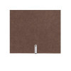 Porta Menu 23,2x31,8 cm (A4) etichetta METAL "personalizzata" (minimo 18 pezzi) solo elastico nero ECOMODA MARRONE sp. 0.6