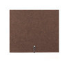 Porta Menu 31,7x23,1 cm (A4 ORIZZONTALE) etichetta METAL "personalizzata" (minimo 18 pezzi) solo elastico nero ECOMODA MARRONE s