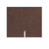 Porta Menu 16,5x23,1 cm (GOLFO) etichetta METAL "personalizzata" (minimo 18 pezzi) solo elastico nero ECOMODA MARRONE sp. 0.6