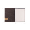 menu holder 23,2x31,8 cm (A4) natural PATCH label "menu" 2 envelopes (4 sides) elastic GO-GREEN BROWN