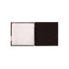 Porta Menu 23x23,1 cm (QUADRATO) etichetta PATCH naturale "menu" 2 buste (4 facciate) elastico nero GO-GREEN MARRONE