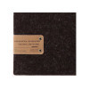 Porta Menu 23,2x31,8 cm (A4) etichetta PATCH "personalizzata" (minimo 18 pezzi) solo elastico nero GO-GREEN MARRONE