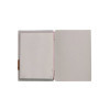 Porta Menu 16,5x23,1 cm (GOLFO) etichetta PATCH "menu" 2 buste (4 facciate) elastico rosso JUTA GHIACCIO