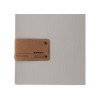 Porta Menu 16,5x23,1 cm (GOLFO) etichetta PATCH "menu" 2 buste (4 facciate) elastico rosso JUTA GHIACCIO