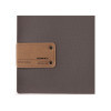menu holder 23,2x31,8 cm (A4) PATCH label "menu" 2 envelopes (4 sides) elastic JUTE GREY