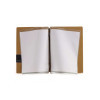 Porta Menu 16,5x23,1 cm (GOLFO) etichetta PATCH nera "menu" 2 buste (4 facciate) elastico nero CHEF OCRA