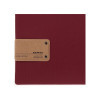 Porta Menu 23,2x31,8 cm (A4) etichetta PATCH "menu" 2 buste (4 facciate) elastico rosso JUTA BORDEAUX