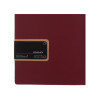 Porta Menu 16,5x23,1 cm (GOLFO) etichetta PATCH nera "menu" 2 buste (4 facciate) elastico nero CHEF BORDEAUX