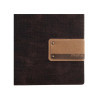 Porta Menu 23,2x31,8 cm (A4) etichetta PATCH "menu" 2 buste (4 facciate) elastico rosso JUTA MARRONE