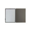 Porta Menu 23,2x31,8 cm (A4) etichetta PATCH "personalizzata" (minimo 18 pezzi) 2 buste (4 facciate) elastico nero CHEF TORTORA