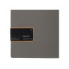 Porta Menu 23,2x31,8 cm (A4) etichetta PATCH nera "menu" 2 buste (4 facciate) elastico nero CHEF TORTORA