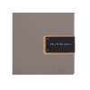 Porta Menu 31,7x23,1 cm (A4 ORIZZONTALE) etichetta PATCH nera "menu" 2 buste (4 facciate) elastico nero CHEF TORTORA