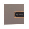 Porta Menu 23x44,1 cm (MAXI) etichetta PATCH nera "menu" 2 buste (4 facciate) elastico nero CHEF TORTORA