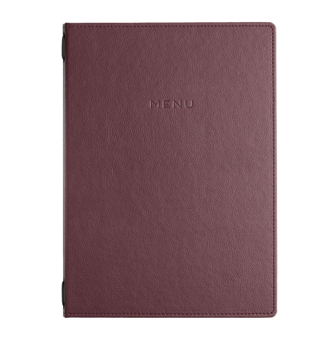 menu holder GOURMET A4 (23,2x32 cm) - "menu" writing - 2 envelopes (4 