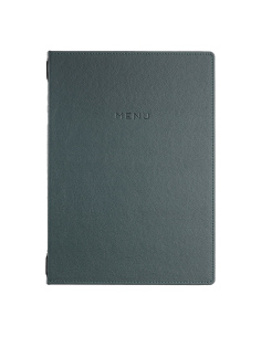 Porta Menu GOURMET A4 (23,2x32 cm) - 2 buste (4 facciate) elastico ner