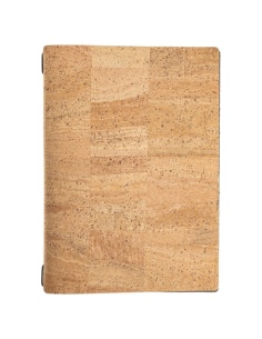 Porta Menu A4 (23,2x31,8 cm) senza etichetta solo elastico nero SUGHERO NATURALE sp. 1.4