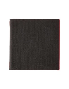 Porta Menu QUADRATO (23x23,1 cm) senza etichetta 2 buste (4 facciate) elastico rosso JUTA BICOLOR