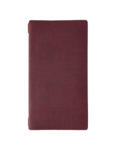 Porta Menu A4 SLIM (17,4x31,8 cm) senza etichetta 2 buste (4 facciate) elastico rosso JUTA BORDEAUX