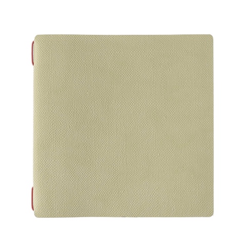 Porta Menu QUADRATO (23x23,1 cm) senza etichetta 2 buste (4 facciate) elastico rosso JUTA SALVIA
