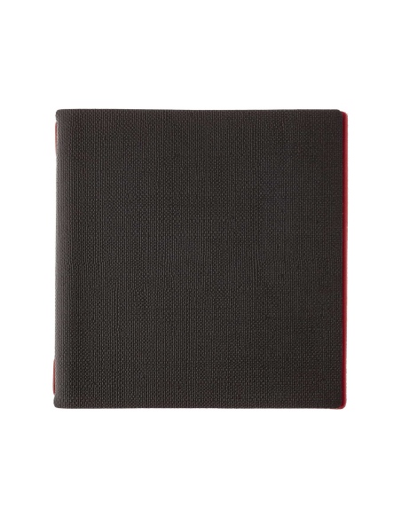 Porta Menu QUADRATO (23x23,1 cm) senza etichetta solo elastico rosso JUTA BICOLOR