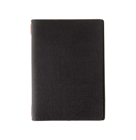 Porta Menu A5 (16,5x23,1 cm) senza etichetta solo elastico rosso JUTA NERO
