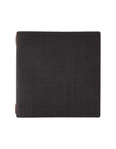 Porta Menu QUADRATO (23x23,1 cm) senza etichetta solo elastico rosso JUTA NERO