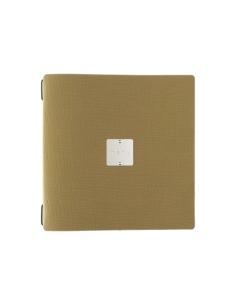 Porta Menu QUADRATO (23x23,1 cm) etichetta METAL "menu" solo elastico nero CHEF OCRA