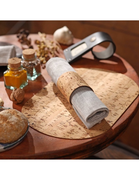 TOVAGLIETTE TAPPETINI D'ARREDO OVALI 20x30 cm pezzo singolo SUGHERO NATURALE sp. 1.4