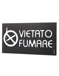 Pittogramma VIETATO FUMARE 8x15 cm da parete