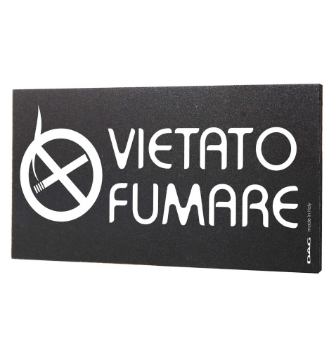 Pittogramma VIETATO FUMARE 8x15 cm da parete